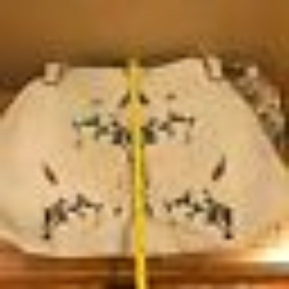 NWT G.I.L.I. Sky Blue Floral Suede Purse - Picture 3 of 3